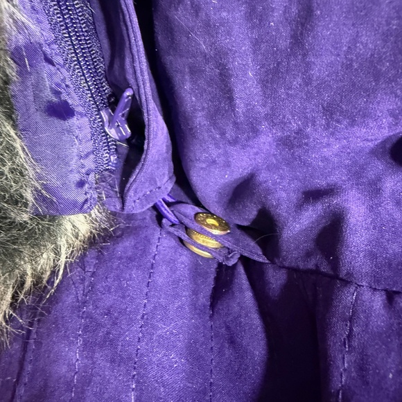 Studio Works Hooded Jacket Coat with Removal Hood with Fur Trim size S - Picture 11 of 14